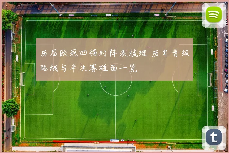 历届欧冠四强对阵表梳理 历年晋级路线与半决赛碰面一览